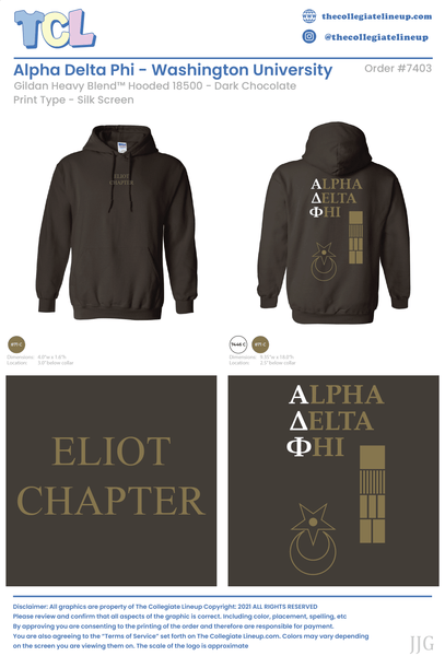 Alpha Delta Phi Washington University in St. Louis #7403 Crewneck & Hoodie