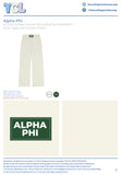 Alpha Phi Conference Unisex French Terry Boxing Sweatpant