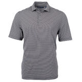 Virtue Eco Pique Stripe Recycled Mens Polo