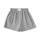 Women's Gingham Shorts with Patch