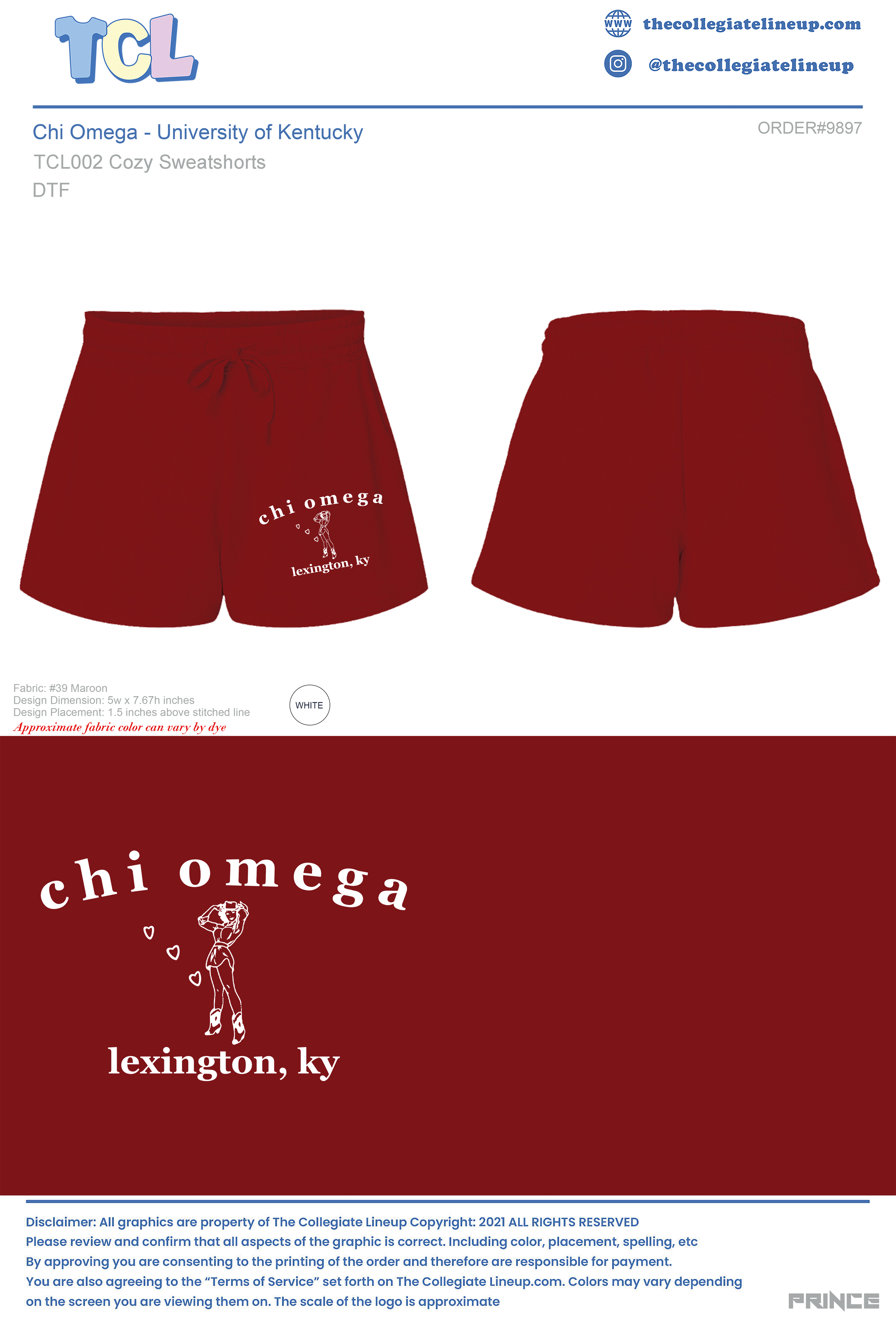 Chi Omega University of Kentucky #9897 – The Collegiate Lineup