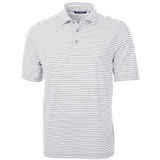 Virtue Eco Pique Stripe Recycled Mens Polo