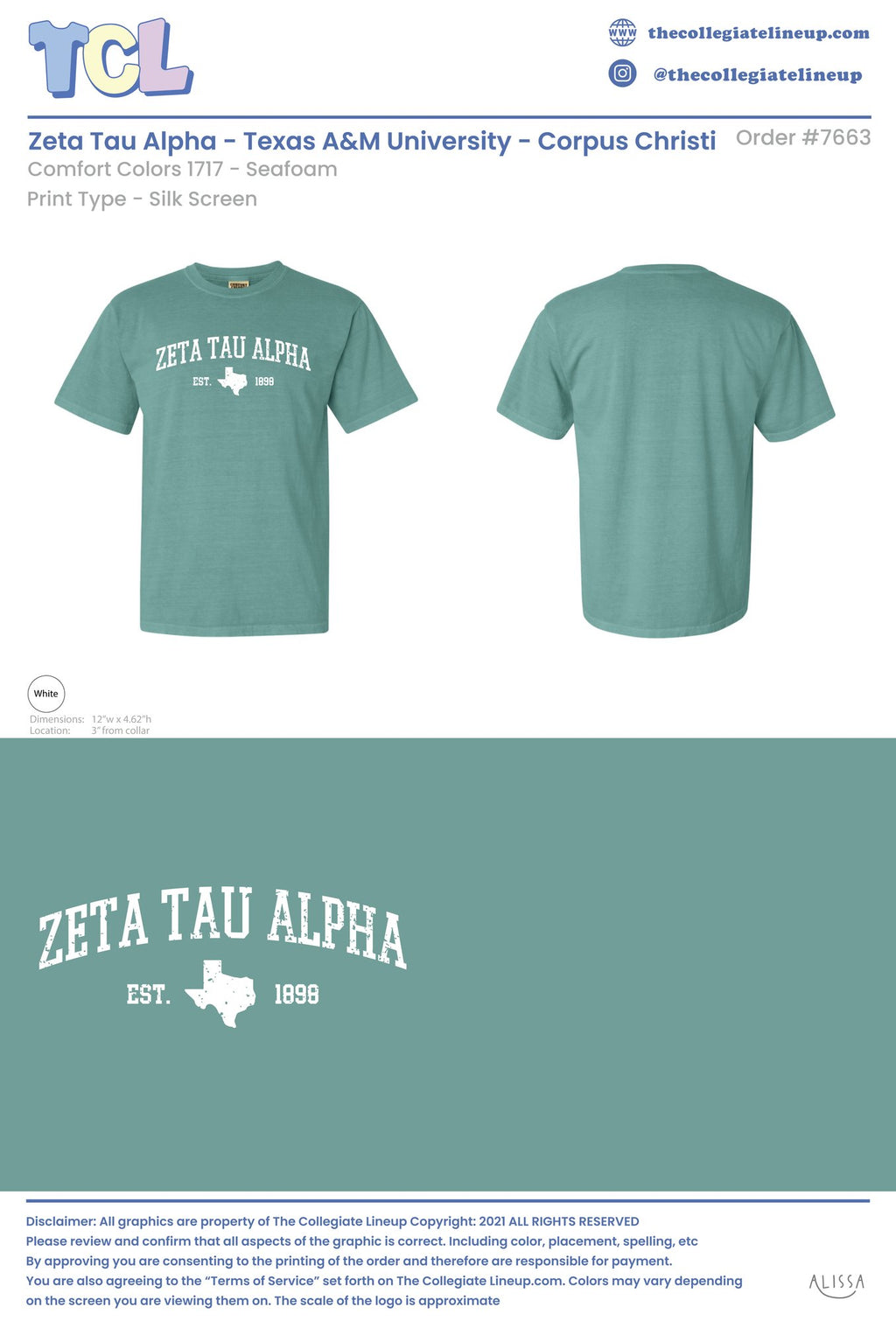 Zeta Tau Alpha Texas A&M University - Corpus Christi #7663