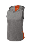 Ladies PosiCharge ® Tri-Blend Wicking Draft Hoodie Tank