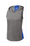 Ladies PosiCharge ® Tri-Blend Wicking Draft Hoodie Tank