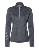 Women's Brushed Terry Heathered Quarter-Zip Pullover